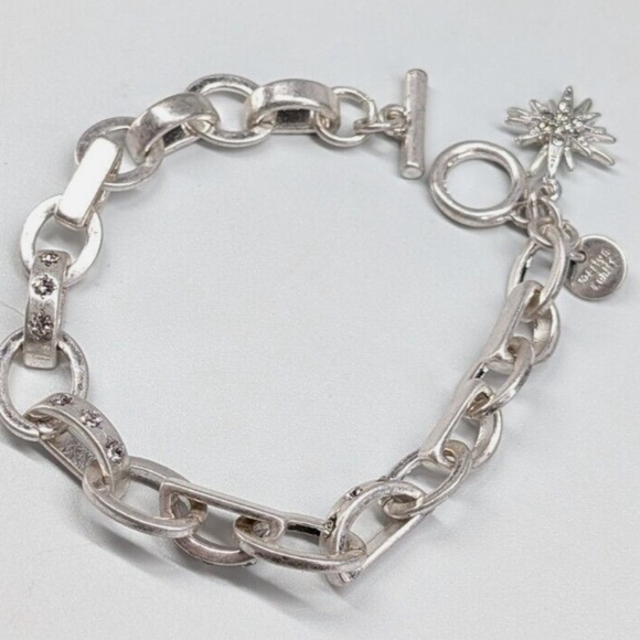 Elegant Silver Chain North Star Bracelet - Picture 2 of 6